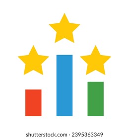 Ranking Vector Flat Icon For Personal And Commercial Use.
