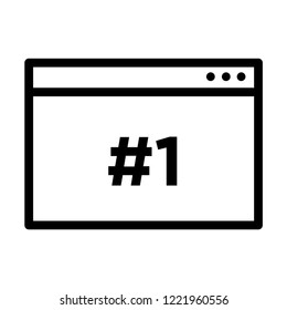 Ranking vector icon