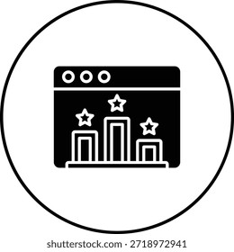 Ranking-Vektorsymbol. Kann für Druck-, Mobil- und Web-Anwendungen verwendet werden.