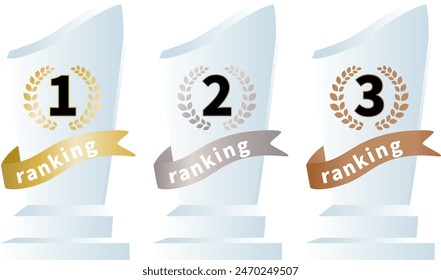 Ranking-Vektorgrafik-Symbol-Illustrationssatz
