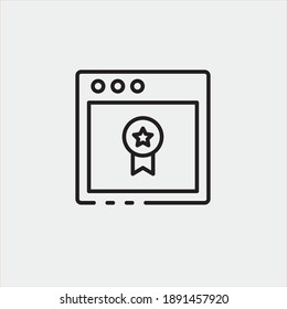 Ranking vector icon illustration sign