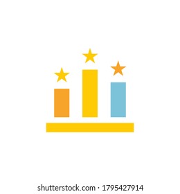 diseño del logotipo del icono del vector de clasificación