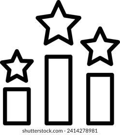 Diseño de iconos de línea de vector de clasificación