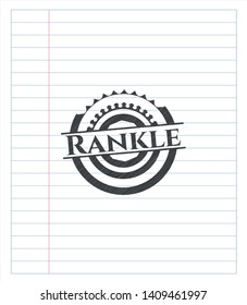 Rankle pencil effect. Vector Illustration. Detailed.