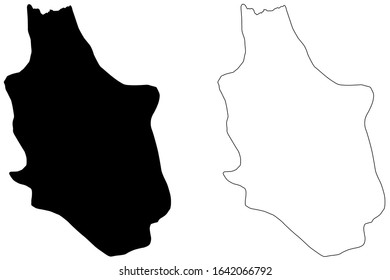 Rankovce Municipality (Republic of North Macedonia, Northeastern Region) map vector illustration, scribble sketch Rankovce map