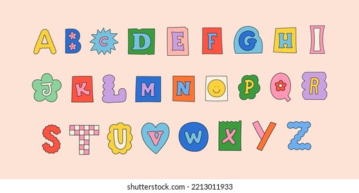 Ransom Note Letter Cut Out Alphabet