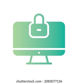 ransomware gradient icon white background