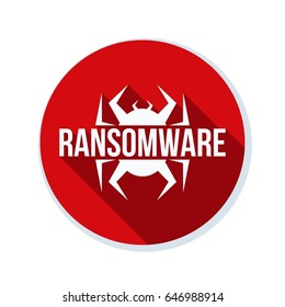 Ransomware Hazard sign