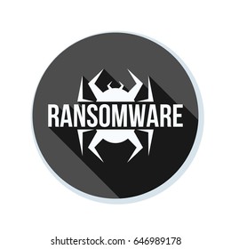 Ransomware Hazard sign