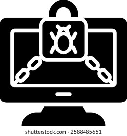 Ransomware Icon Element For Design