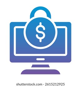 Ransomware Icon Element For Design