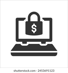 Ransomware program Icon, Vector Graphics