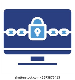 Ransomware Warning Icon Element For Design