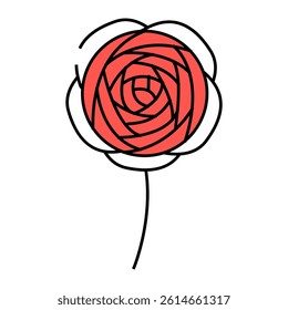 ranunculus flower spring line icon vector. ranunculus flower spring sign. isolated symbol illustration