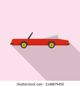 Rap american car icon. Flat illustration of rap american car vector icon for web design