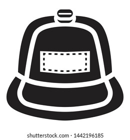 Rap cap icon. Simple illustration of rap cap vector icon for web design isolated on white background
