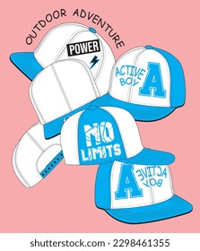 Rap cover, front, back and side views. Vector illustration. Color proofreading is easy.