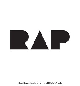 Rap Flat Vector Icon Logo Logotype Stock Vector (Royalty Free ...