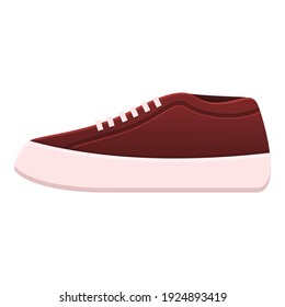 Rap sneakers icon. Cartoon of rap sneakers vector icon for web design isolated on white background