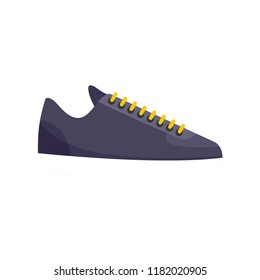 Rap sneakers icon. Flat illustration of rap sneakers vector icon for web design