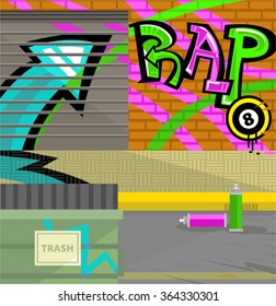 rap urban scene