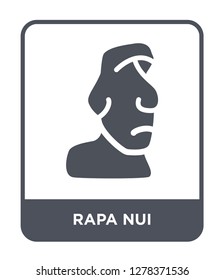 rapa nui icon vector on white background, rapa nui trendy filled icons from Buildings collection, rapa nui vector illustration