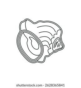 Rapan outline vector icon. Can be used for any platform action promotion and advertising. Isolated symbol sign used for: mobile, app, design, web, dev, ui, ux, gui. EPS 10. For your project.
