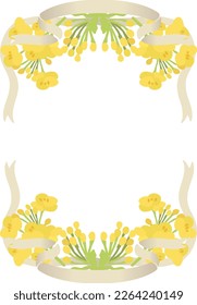 
Marco de ilustración vectorial de la floración de la violación