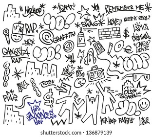 rap,hip hop - doodles