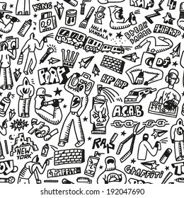 rap,hip hop ,graffiti - seamless background