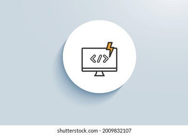 Rapid App Development Icon Vector Design