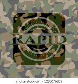 Rapid camouflage emblem