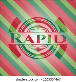 Rapid christmas badge background.