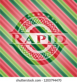 Rapid christmas emblem.