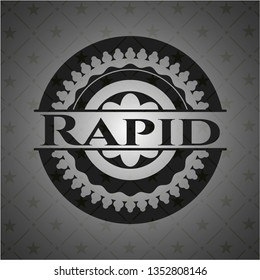 Rapid dark emblem. Retro