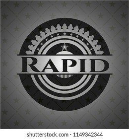 Rapid dark icon or emblem
