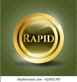 Rapid Gold Button oder Emblem