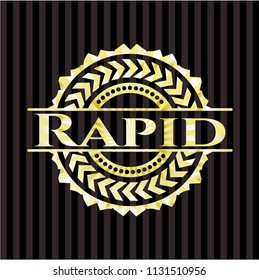 Rapid gold emblem or badge