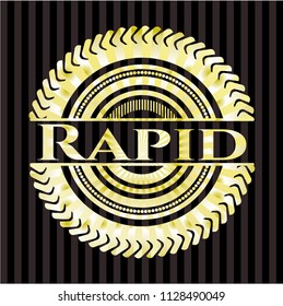 Rapid gold shiny emblem