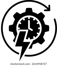 Rapid Icon Glyph Vector Illustration