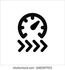 ícones rápidos. simples vetor sólido