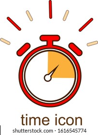 Rapid order, fast time logo, stop watch speed concept, quick timer, quick delivery. express and urgent services, deadline and delay, limited offer vector line icon.