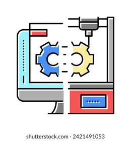 vector de icono de prototipo rápido de color. signo de prototipado rápido. ilustración de símbolo aislado