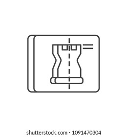 Rapid Prototyping icon isolated on white background. Printing symbol modern, simple, vector, icon for website design, mobile app, ui. Vector Illustration