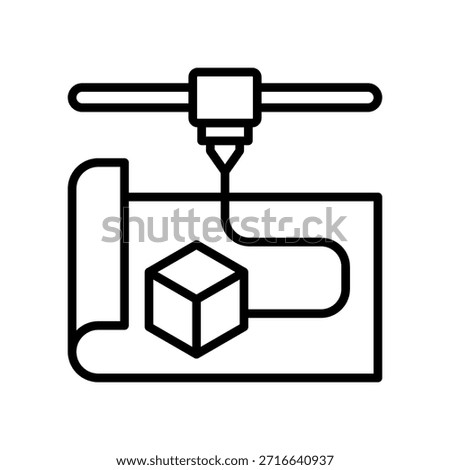 Rapid Prototyping Icon Line Vector Illustration