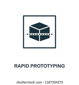 Rapid Prototyping Icon. Monochrome Style Design From Machine Learning Collection. UX And UI. Pixel Perfect Rapid Prototyping Icon. For Web Design, Apps, Software, Printing Usage.