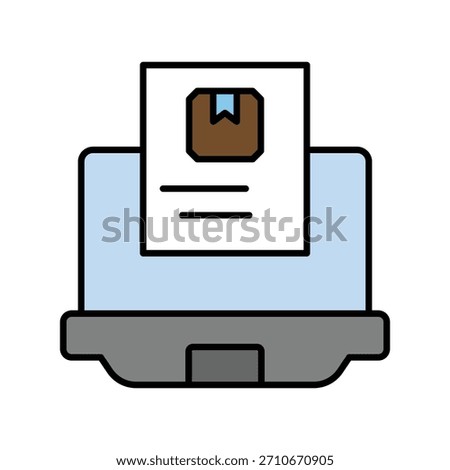 Rapid Prototyping icon with white background vector stock illustration