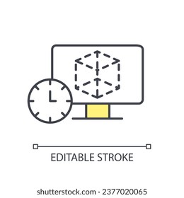 Rapid prototyping for product development RGB color icon. User experience design testing. Low fidelity. Isolated vector illustration. Simple filled line drawing. Editable stroke. Arial font used