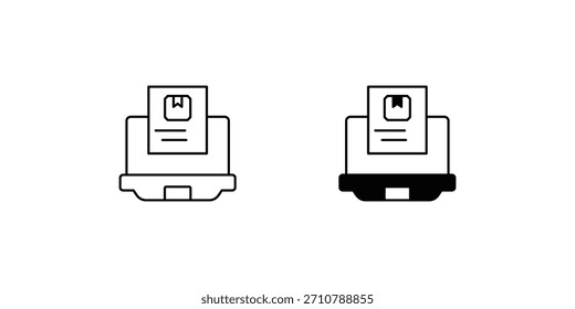 Rapid Prototyping Set-Symbol mit weißem Hintergrund, Vektorgrafik