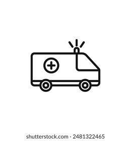Rapid Response Ambulance Icon for Emergency Services
